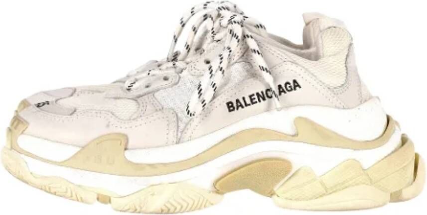 Balenciaga Vintage Pre-owned Polyester sneakers White Dames