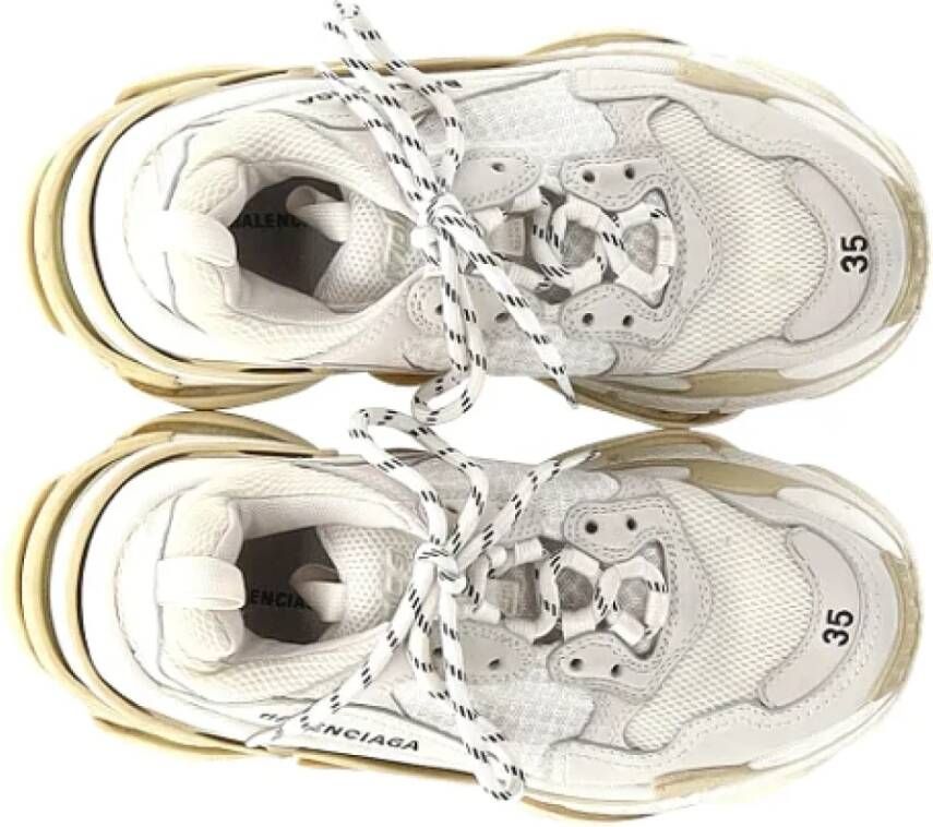 Balenciaga Vintage Pre-owned Polyester sneakers White Dames