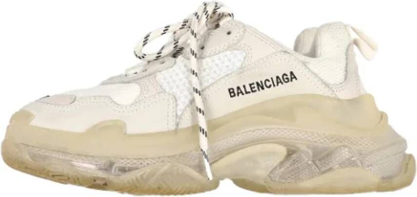 Balenciaga Vintage Pre-owned Polyester sneakers White Dames