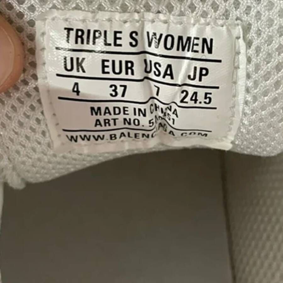 Balenciaga Vintage Pre-owned Polyester sneakers White Dames