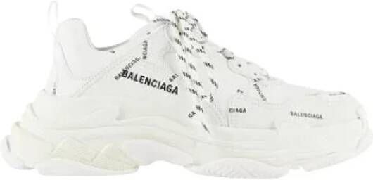 Balenciaga Vintage Pre-owned Polyester sneakers White Heren