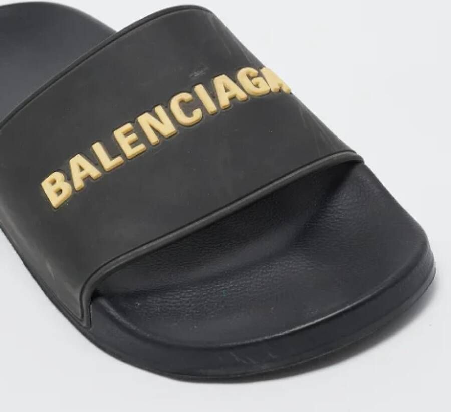 Balenciaga Vintage Pre-owned Rubber flats Black Dames