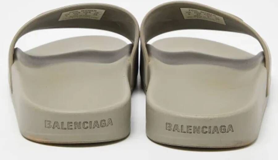 Balenciaga Vintage Pre-owned Rubber flats Gray Dames