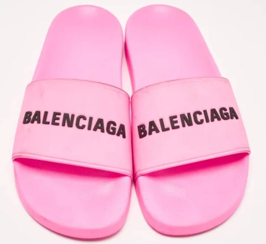 Balenciaga Vintage Pre-owned Rubber flats Pink Dames