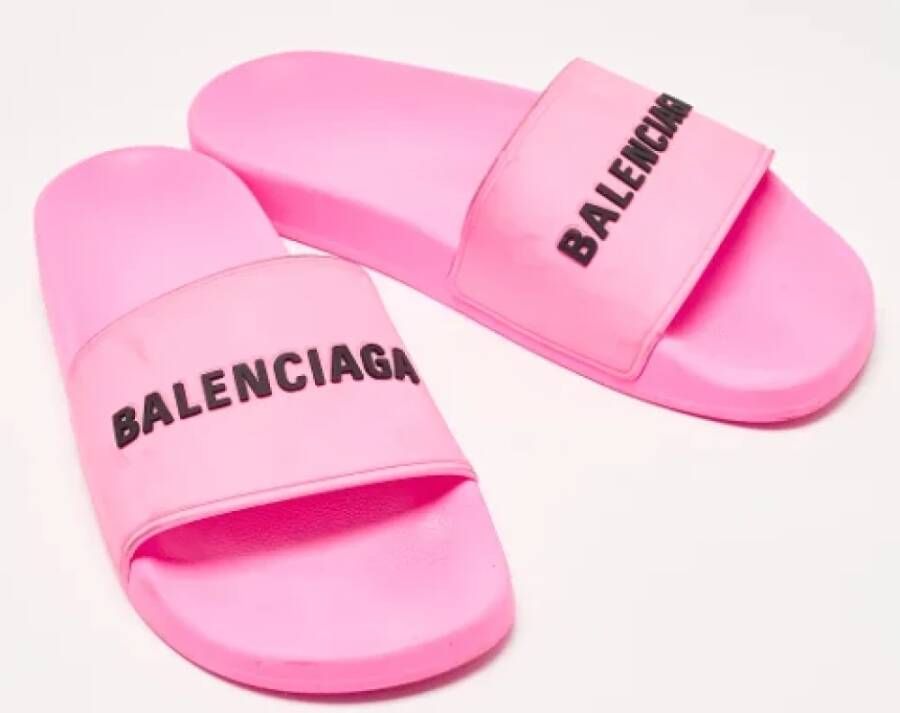 Balenciaga Vintage Pre-owned Rubber flats Pink Dames