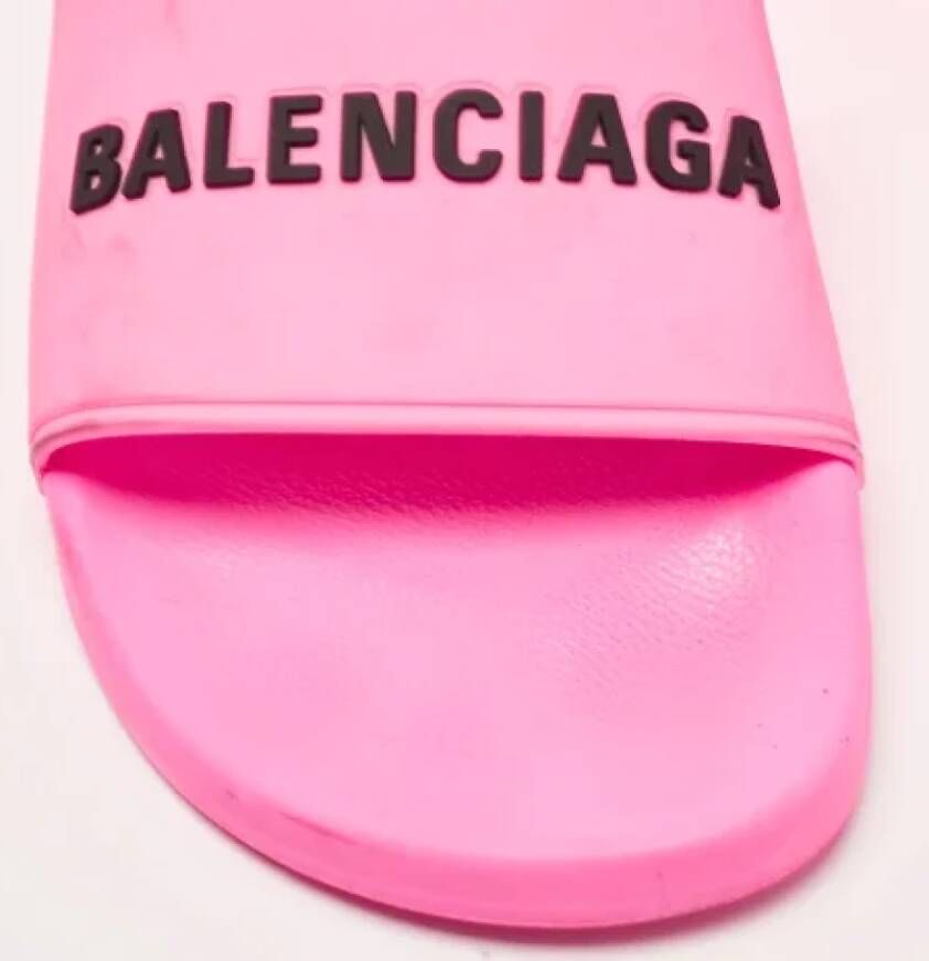 Balenciaga Vintage Pre-owned Rubber flats Pink Dames