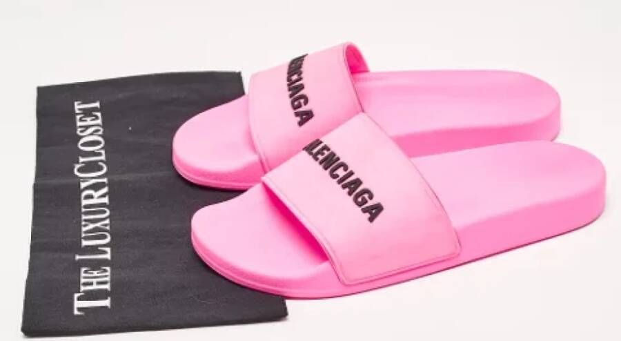 Balenciaga Vintage Pre-owned Rubber flats Pink Dames