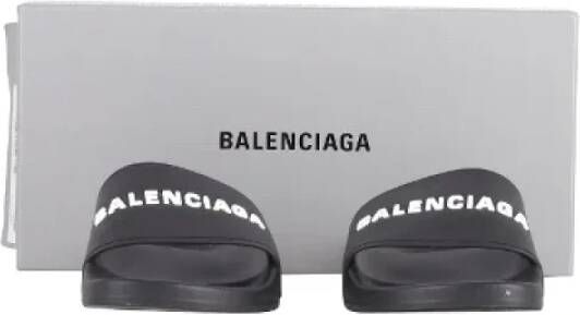 Balenciaga Vintage Pre-owned Rubber sandals Black Dames