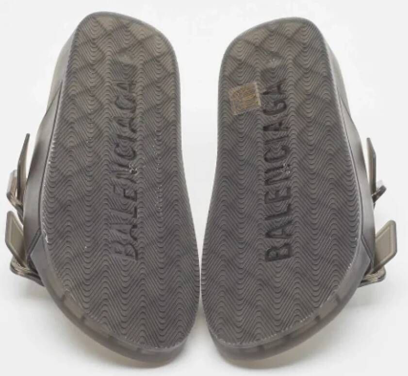 Balenciaga Vintage Pre-owned Rubber sandals Black Dames