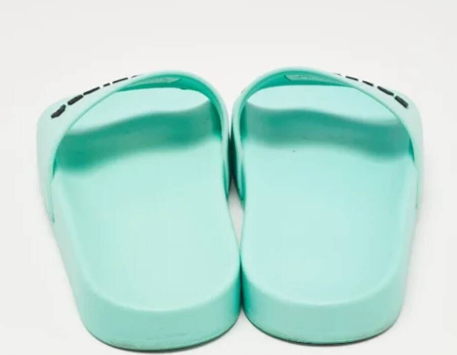 Balenciaga Vintage Pre-owned Rubber sandals Blue Dames