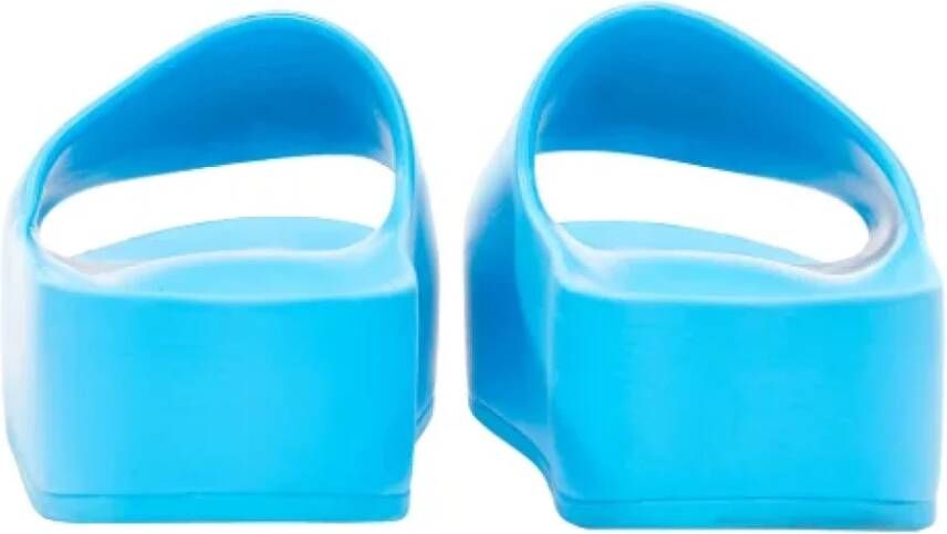 Balenciaga Vintage Pre-owned Rubber sandals Blue Dames