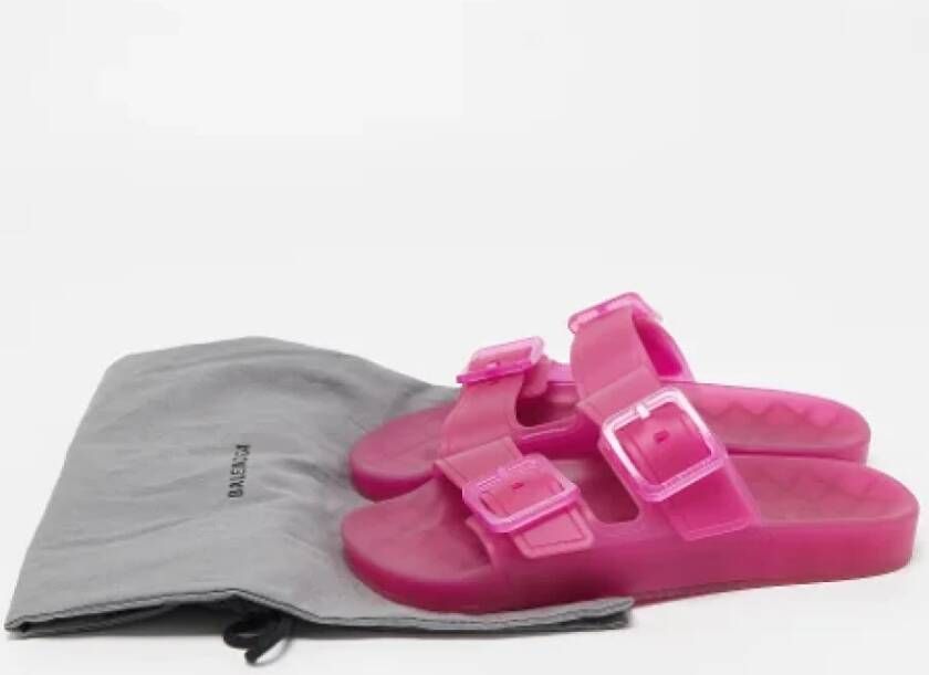 Balenciaga Vintage Pre-owned Rubber sandals Pink Dames
