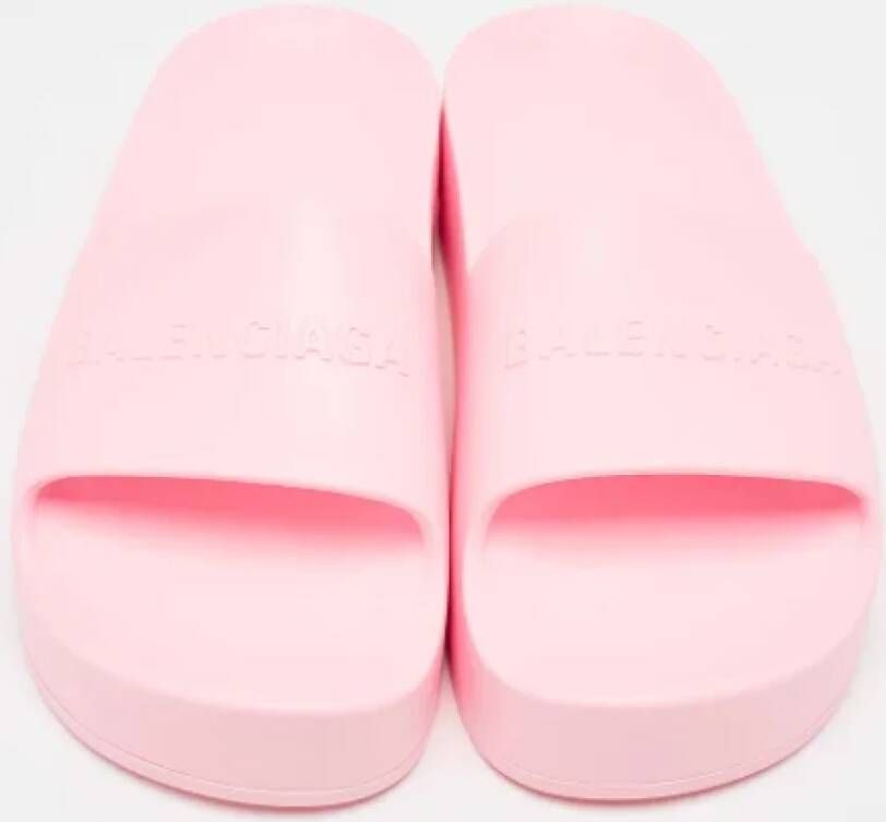 Balenciaga Vintage Pre-owned Rubber sandals Pink Dames