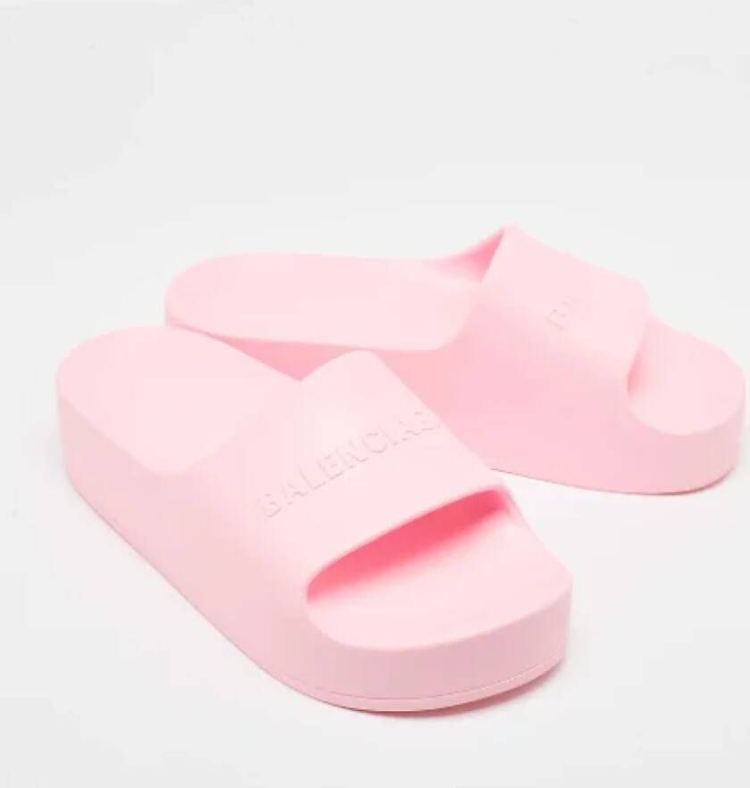 Balenciaga Vintage Pre-owned Rubber sandals Pink Dames