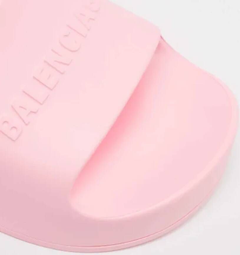 Balenciaga Vintage Pre-owned Rubber sandals Pink Dames