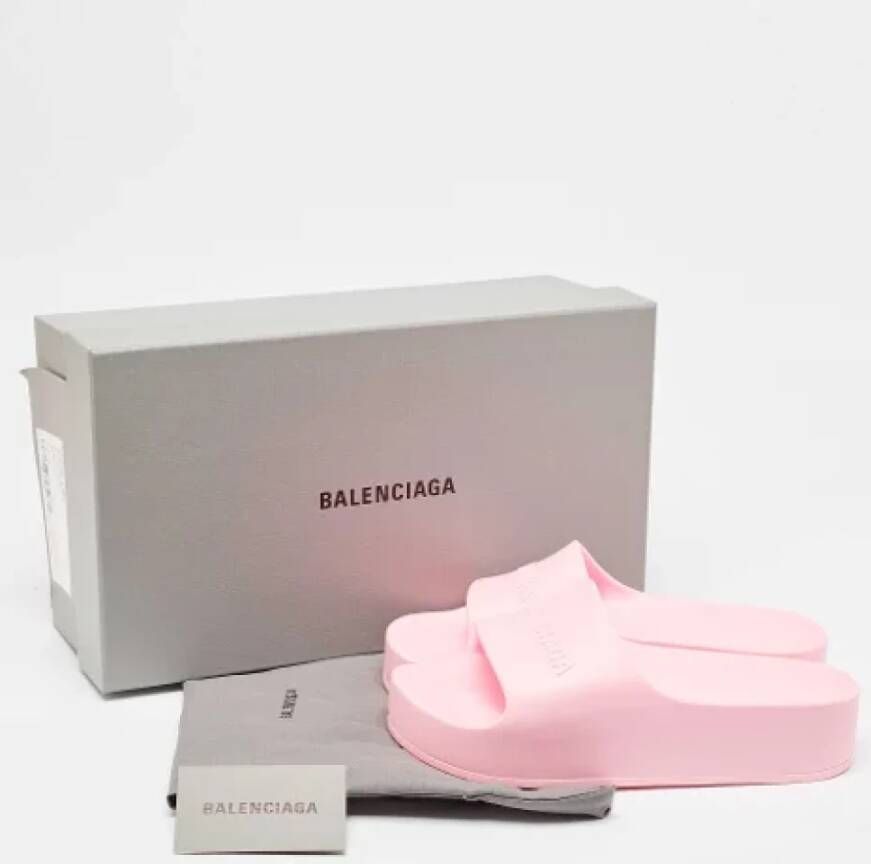 Balenciaga Vintage Pre-owned Rubber sandals Pink Dames