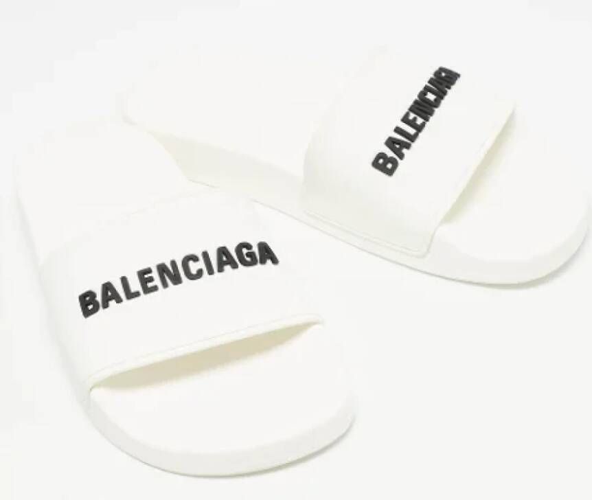 Balenciaga Vintage Pre-owned Rubber sandals White Dames