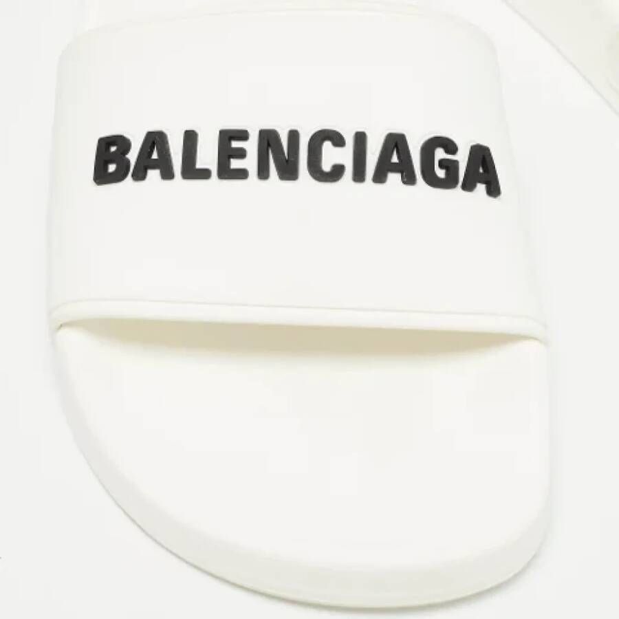 Balenciaga Vintage Pre-owned Rubber sandals White Dames