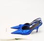 Balenciaga Vintage Pre-owned Satin heels Blue Dames - Thumbnail 7