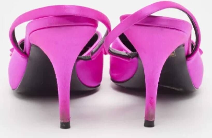 Balenciaga Vintage Pre-owned Satin heels Pink Dames