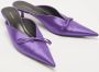 Balenciaga Vintage Pre-owned Satin mules Purple Dames - Thumbnail 4
