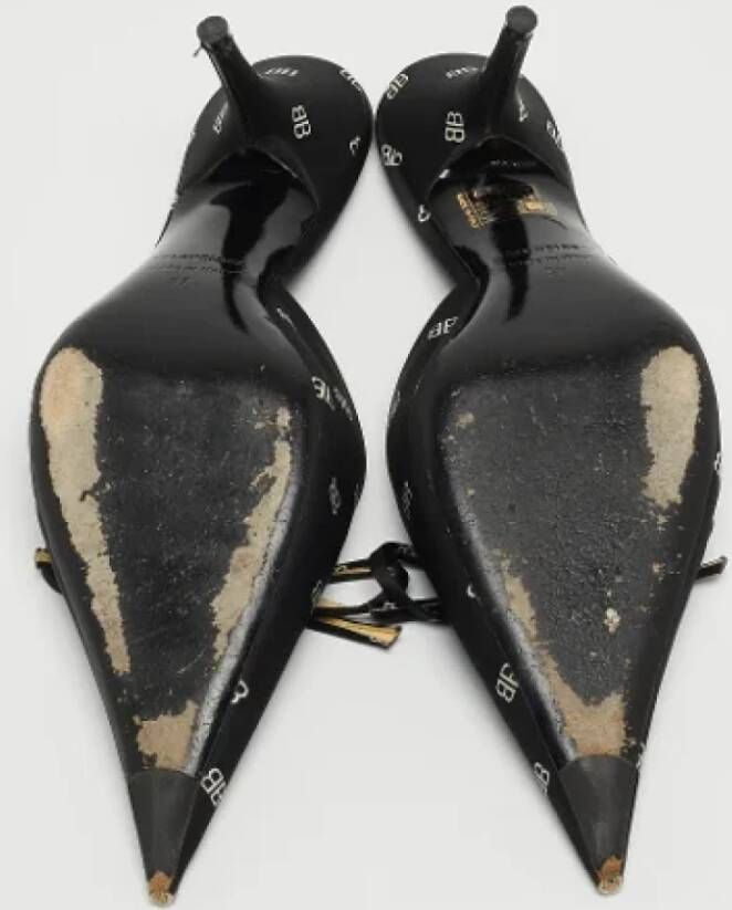 Balenciaga Vintage Pre-owned Satin sandals Black Dames
