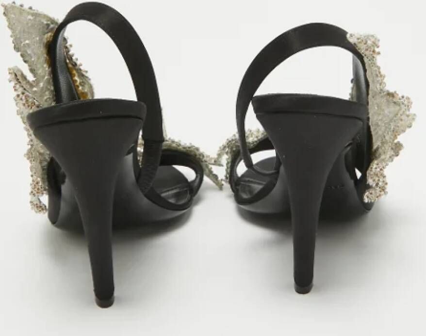 Balenciaga Vintage Pre-owned Satin sandals Black Dames