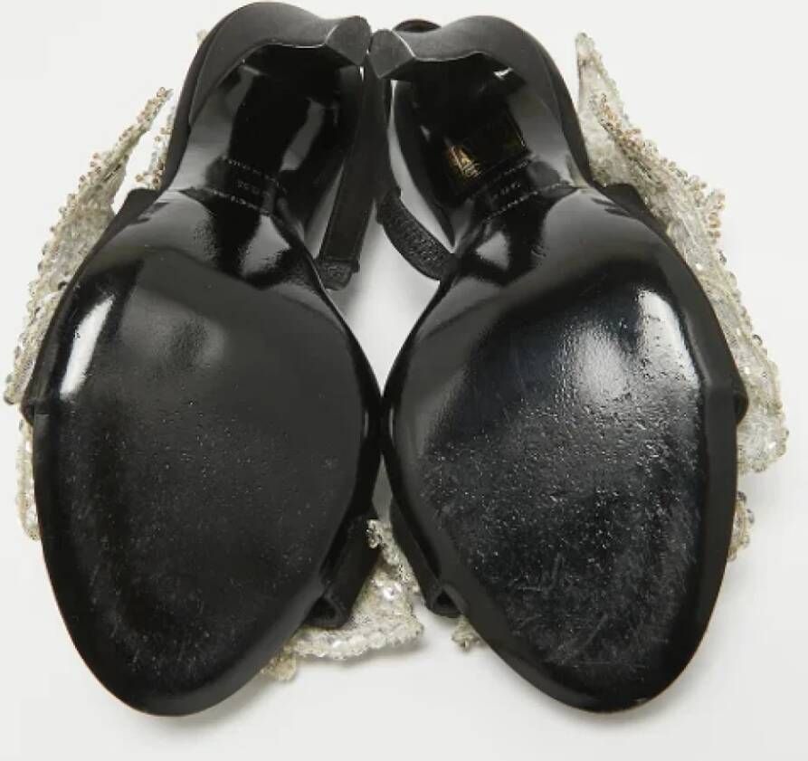 Balenciaga Vintage Pre-owned Satin sandals Black Dames