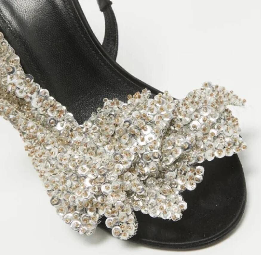 Balenciaga Vintage Pre-owned Satin sandals Black Dames