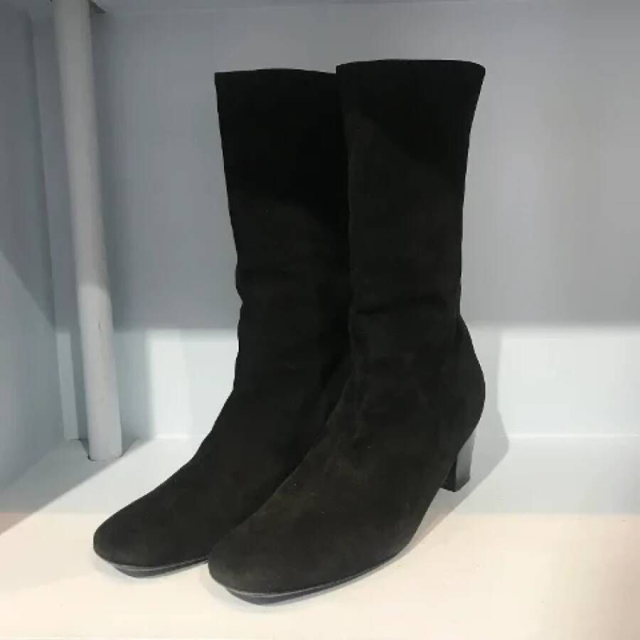 Balenciaga Vintage Pre-owned Suede boots Black Dames