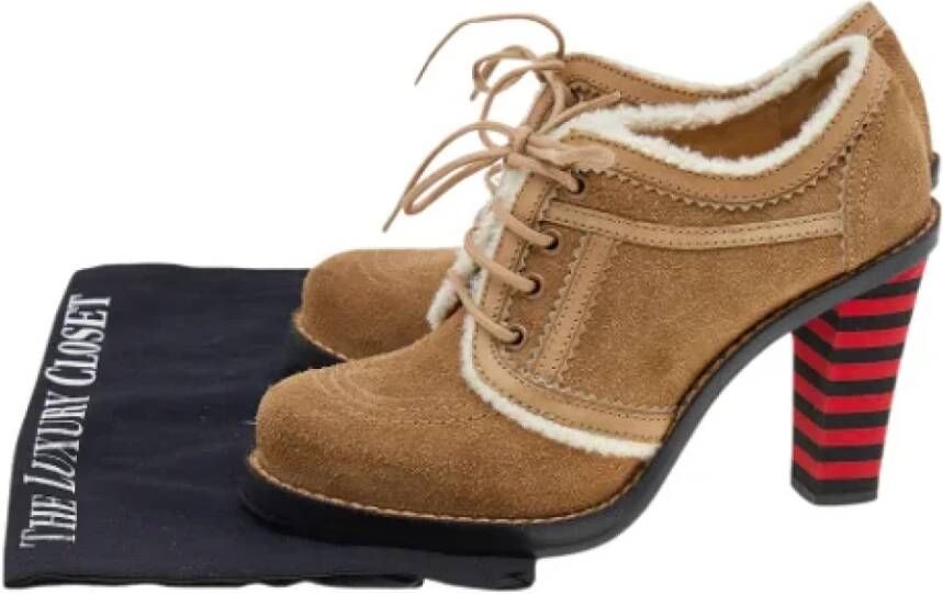 Balenciaga Vintage Pre-owned Suede boots Brown Dames