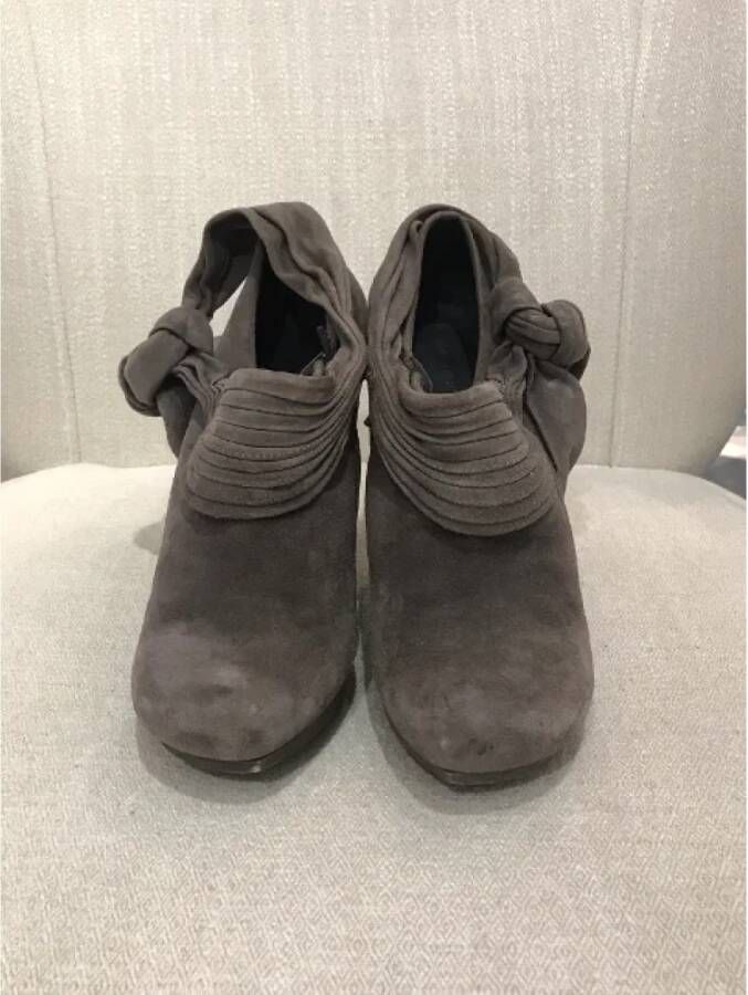 Balenciaga Vintage Pre-owned Suede boots Gray Dames