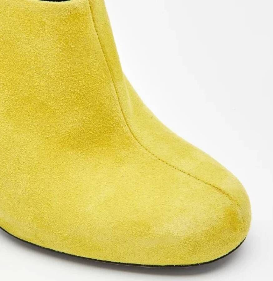 Balenciaga Vintage Pre-owned Suede boots Yellow Dames