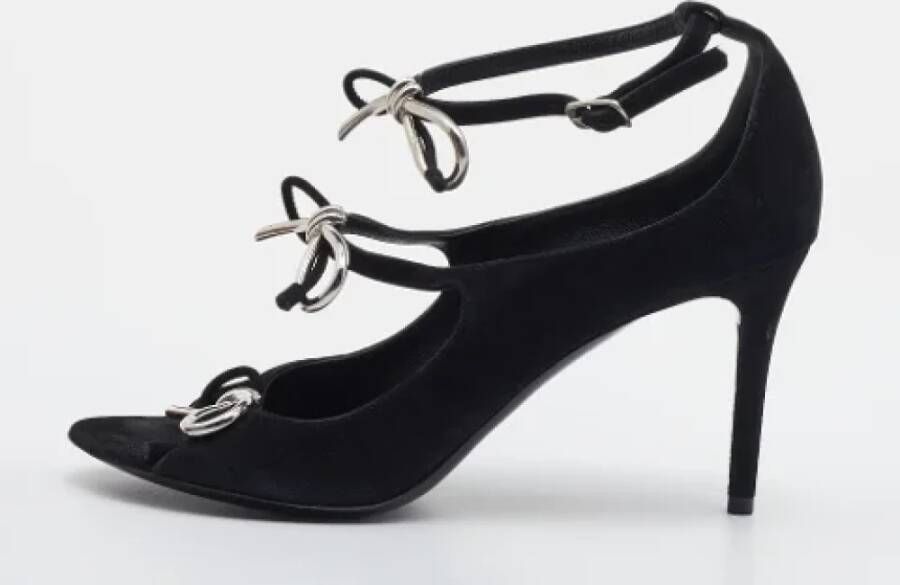 Balenciaga Vintage Pre-owned Suede sandals Black Dames