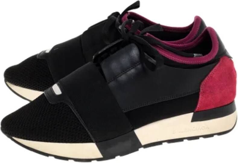 Balenciaga Vintage Pre-owned Suede sneakers Black Dames