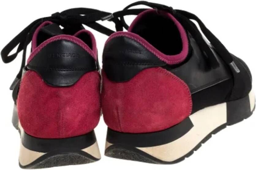 Balenciaga Vintage Pre-owned Suede sneakers Black Dames