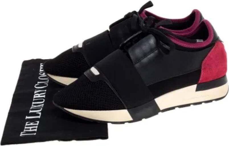 Balenciaga Vintage Pre-owned Suede sneakers Black Dames