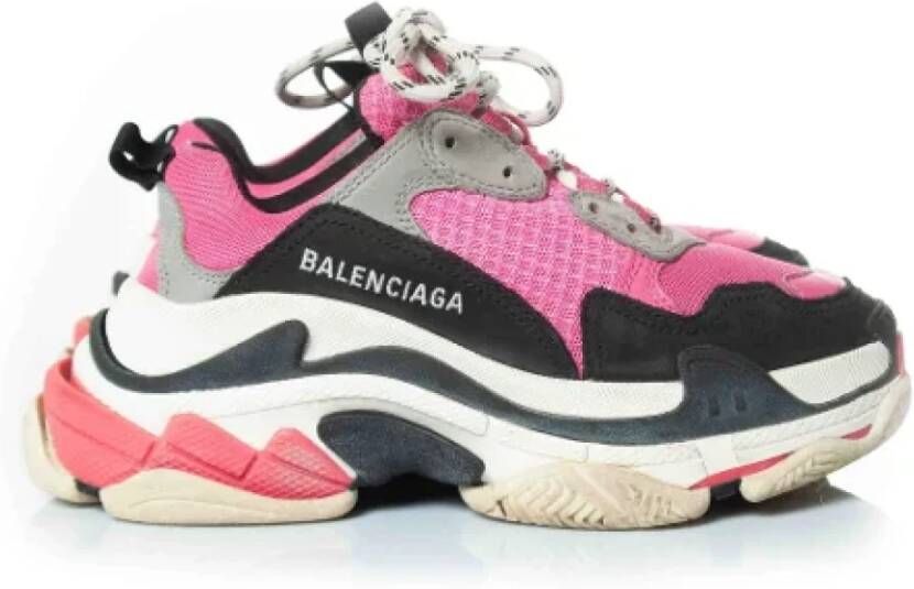 Balenciaga Vintage Pre-owned Suede sneakers Pink Dames