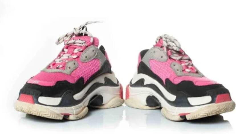 Balenciaga Vintage Pre-owned Suede sneakers Pink Dames