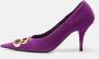 Balenciaga Vintage Pre-owned Velvet heels Purple Dames - Thumbnail 2