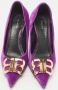 Balenciaga Vintage Pre-owned Velvet heels Purple Dames - Thumbnail 3