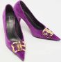 Balenciaga Vintage Pre-owned Velvet heels Purple Dames - Thumbnail 4