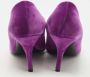 Balenciaga Vintage Pre-owned Velvet heels Purple Dames - Thumbnail 5