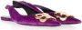 Balenciaga Vintage Pre-owned Velvet sandals Purple Dames - Thumbnail 3