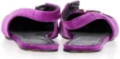 Balenciaga Vintage Pre-owned Velvet sandals Purple Dames