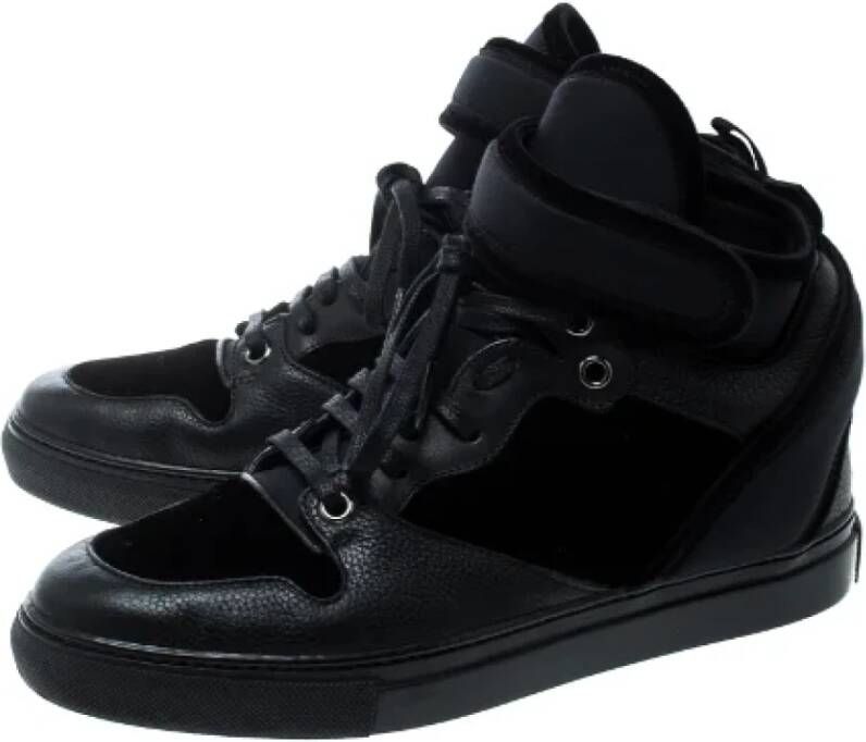 Balenciaga Vintage Pre-owned Velvet sneakers Black Dames