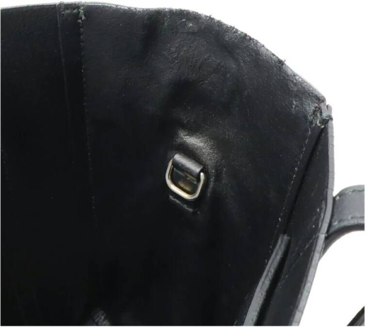 Balenciaga Vintage Tweedehands leren boodschappentas met verstelbare schouderband