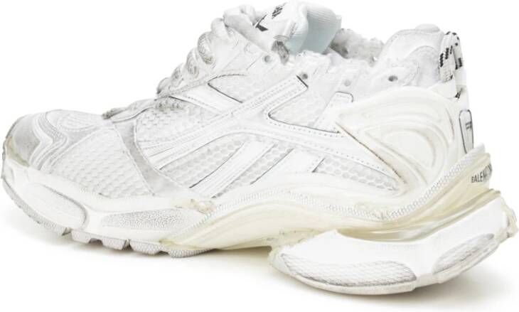 Balenciaga Wit Mesh Nylon Runner Sneakers White Dames