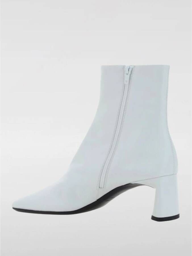 Balenciaga Witte Leren Enkellaarzen