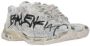 Balenciaga Witte Mesh Low-Top Sneakers met Graffiti Print Multicolor Heren - Thumbnail 2